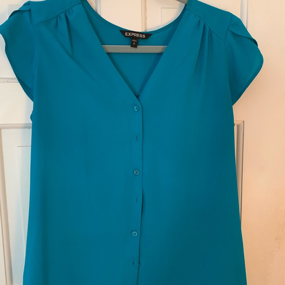 Express Women’s teal blouse